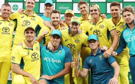 Australia Clinches ODI Series 3-0, Secures Victory with 8-Wicket Win Over West Indies