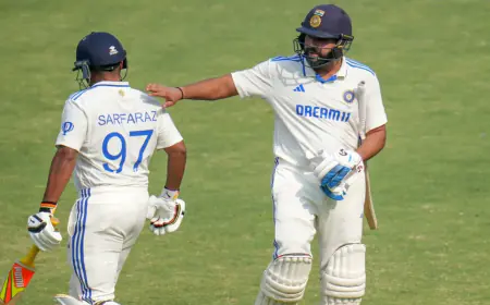 India Dominates Day 1: Scores 326/5 against England in Rajkot Test