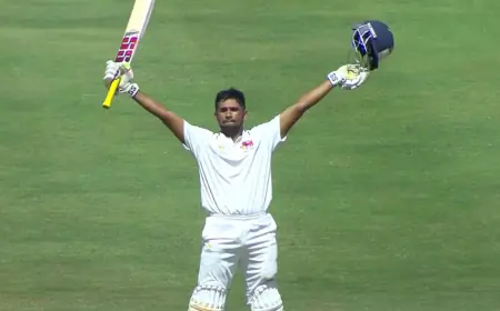 Musheer Khan's Debut Double Century Propels Mumbai To Commanding Position Versus Baroda In Ranji Trophy