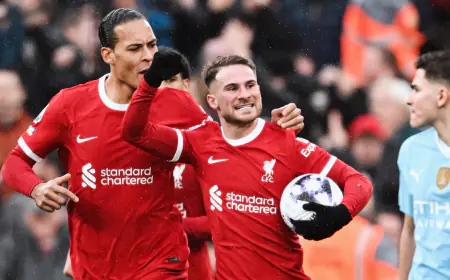 Liverpool And Manchester City Settle For Draw In Epic Anfield Showdown