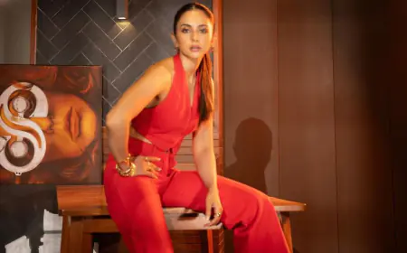 Rakul Preet Singh Dazzles In Red Backless Crop Top & Flared Pants, Radiating Elegant Flamboyance