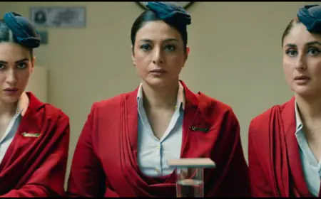 Tabu, Kareena Kapoor, And Kriti Sanon Star In 'Crew' Trailer: A Zany Flight Attendant Adventure