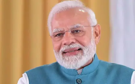 PM Narendra Modi Articulates At A Public Gathering In Meerut, Uttar Pradesh